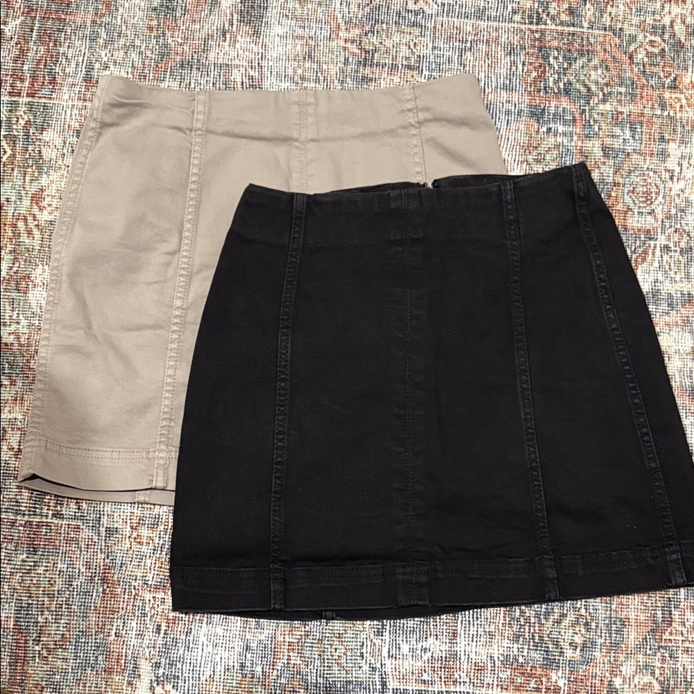 Jean Mini Skirt Duo
